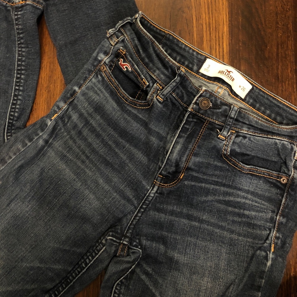 Blue denim hollister Jean size 3 waist 26